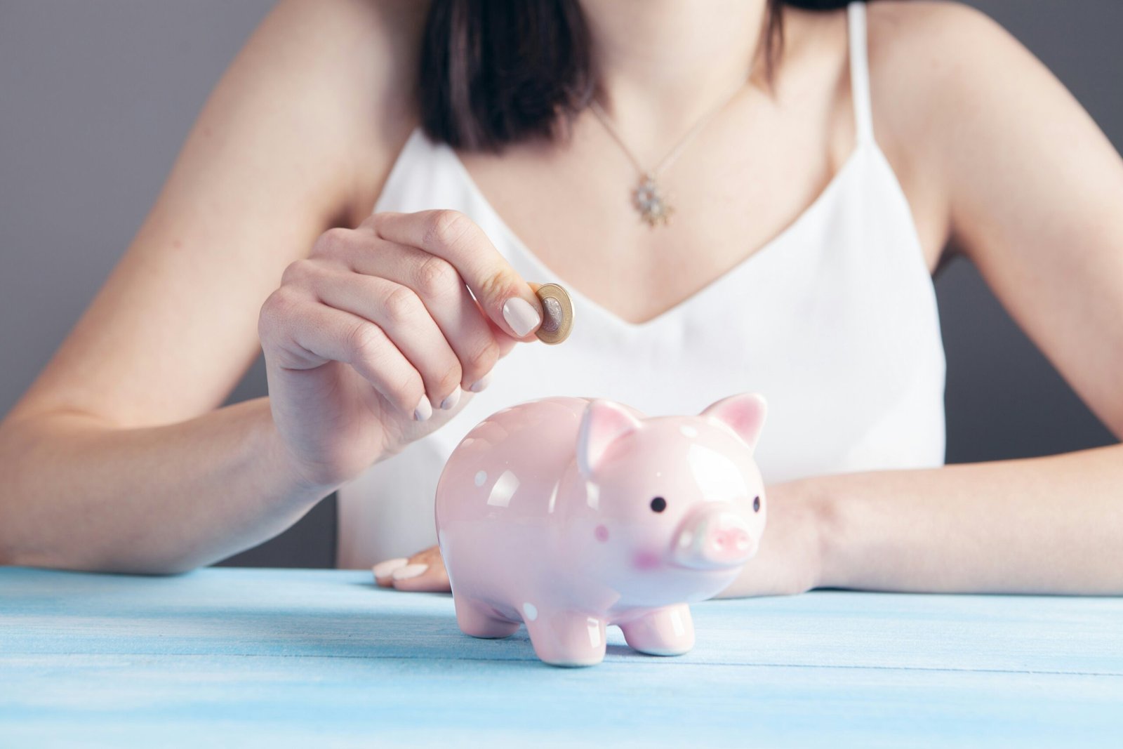 young person saving money
